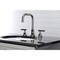 Kingston Brass FSC8939CML Manhattan Widespread Bathroom Faucet W/ Brass Pop-Up, Nickel FSC8939CML - alternate 3
